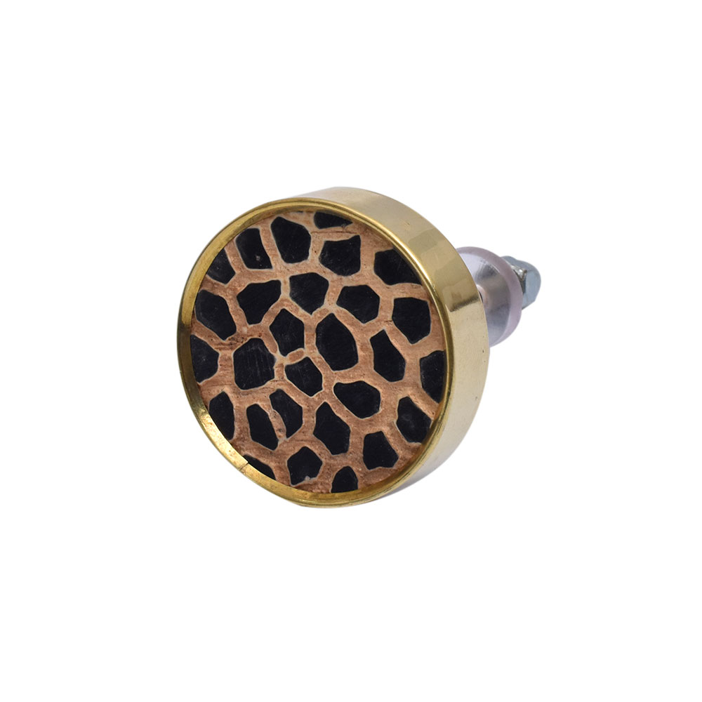 Handmade Brown Wooden Round Drawer Knobs